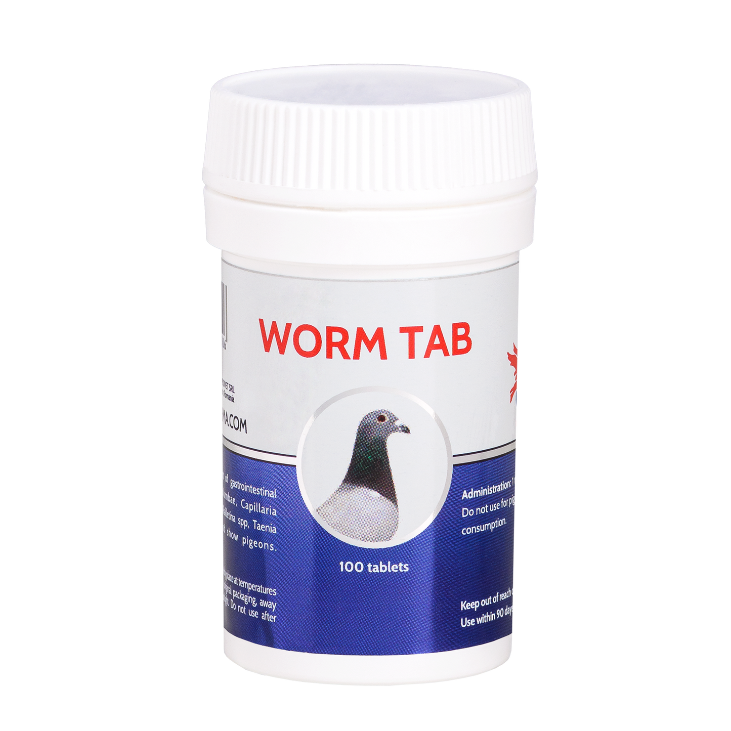 WORM TAB 100 Tablets for Poultry Deworming & Parasite Control