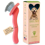 Curved Blue Small Pet Slicker Brush