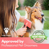 Flat Coral Large Pet Slicker Brush