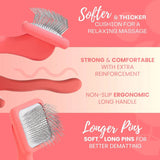Flat Coral Pet Slicker Brush