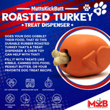 Roasted Turkey Dog Chew Toy & Treat Dispenser