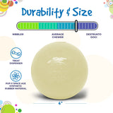 4" Glow-in-the-Dark Dog Ball - Treat Dispenser & Water Toy