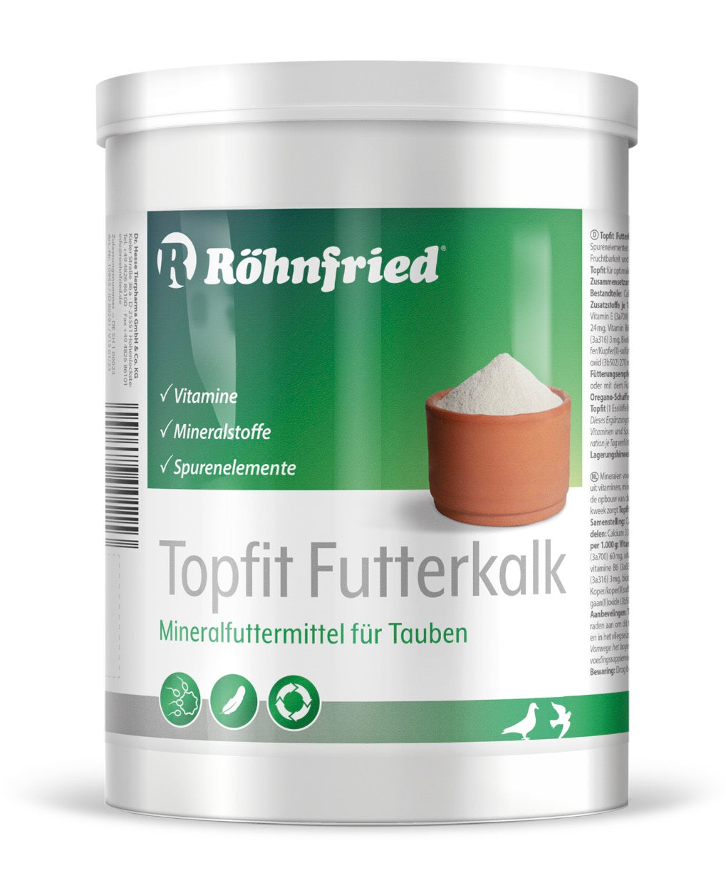 TOPFIT Futterkalk - 1000 g - with vitamins, minerals and trace elements for pigeons
