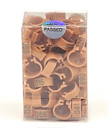 100PCS Racing Pigeon Leg Bands – Snap-On Numbered Identification Rings (001–100)