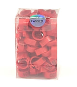 100PCS Racing Pigeon Leg Bands – Snap-On Numbered Identification Rings (001–100)