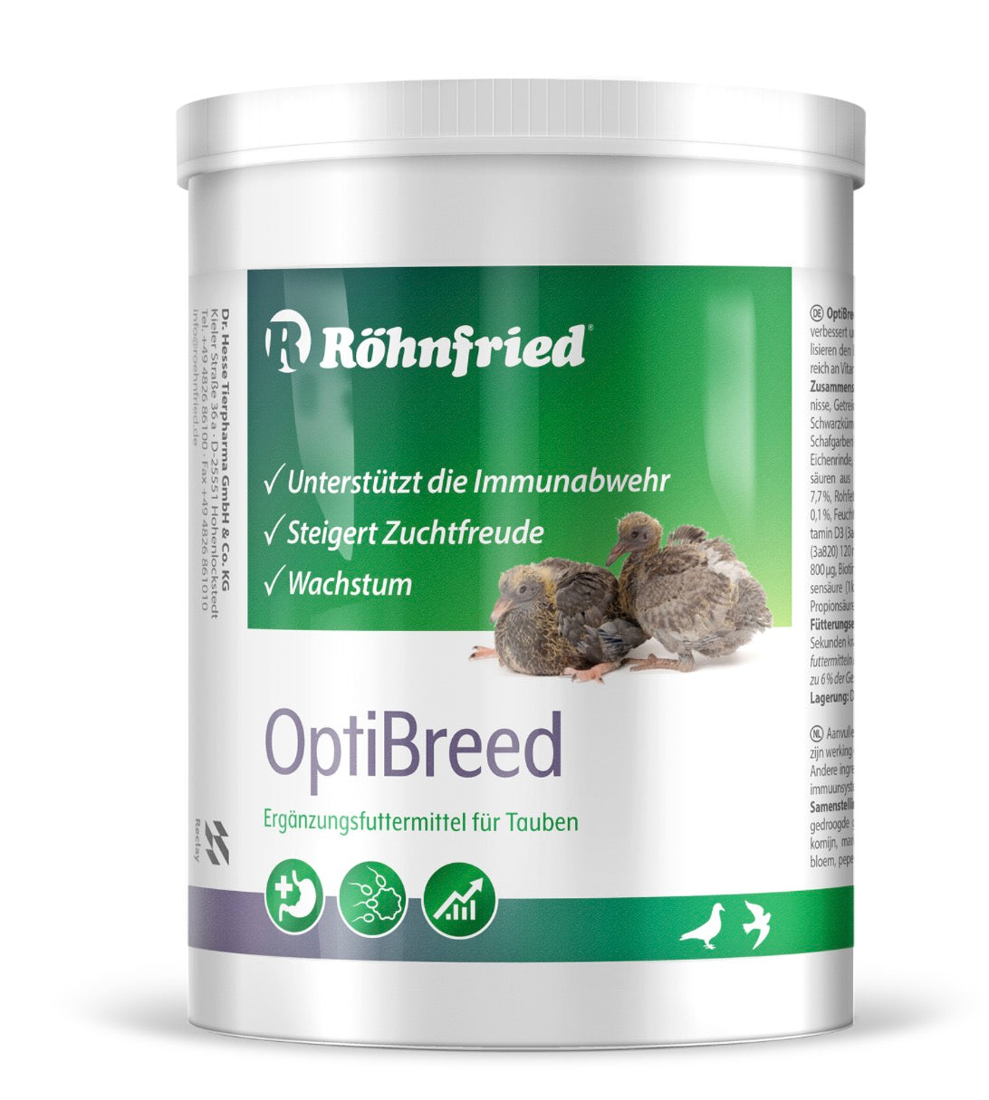 OptiBreed - 1 kg - Premium breeding for pigeons for more vital animals, better fertilization & normal growth