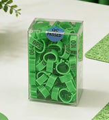100PCS Racing Pigeon Leg Bands – Snap-On Numbered Identification Rings (001–100)