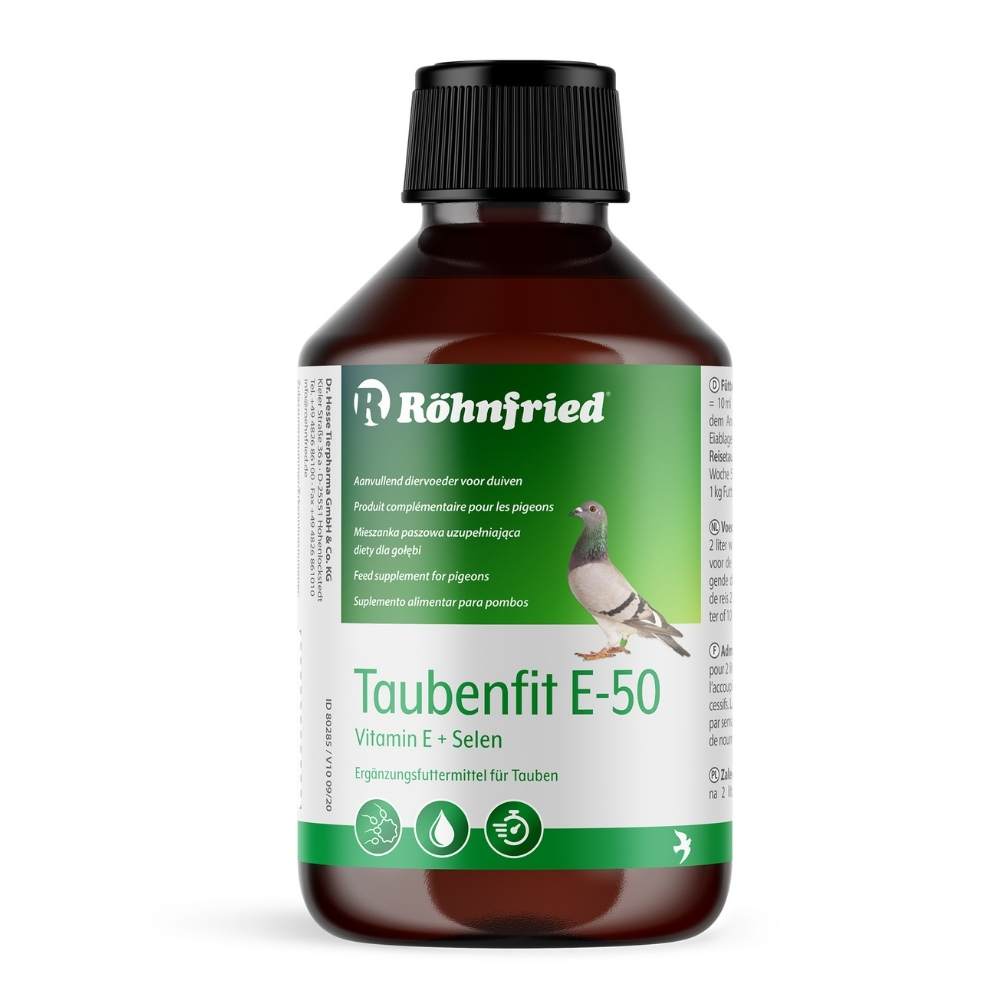 Rohnfried Taubenfit-E 50 — High-Dose Vitamin E for Pigeon Breeding & Racing Performance